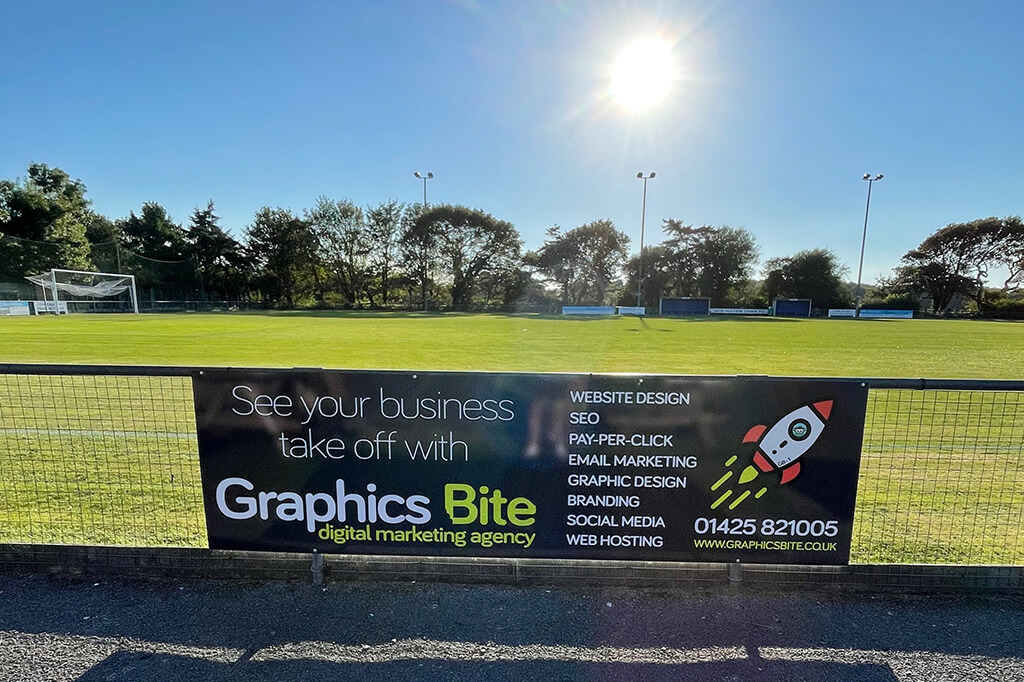 New Milton Town Football Club Advertising Board