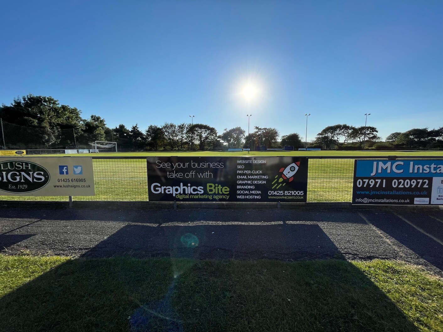 New Milton Town Football Club Advertising Board