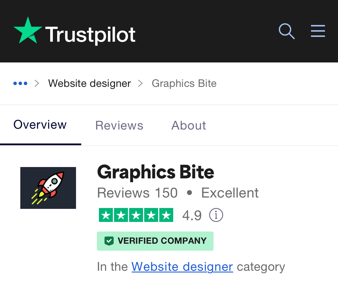 Reached 150 Trustpilot Reviews | Graphics Bite